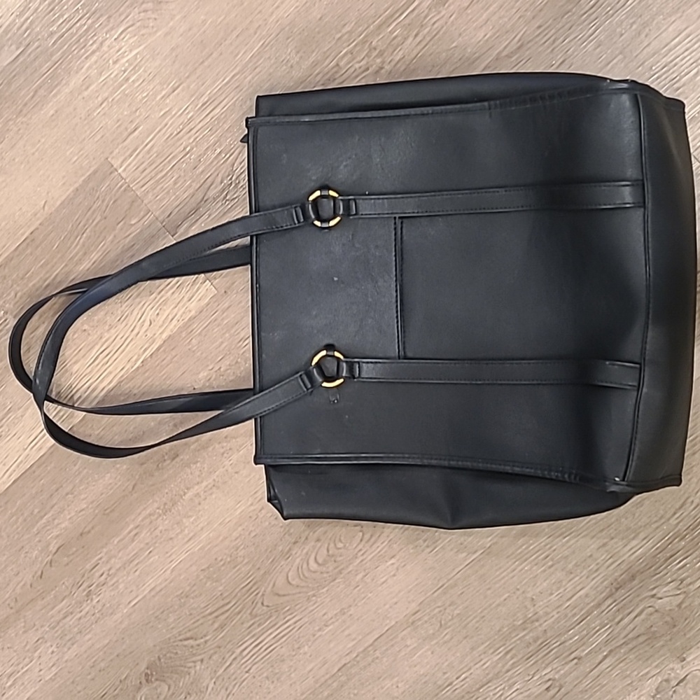 Universal Thread Black Leather Laptop bag
